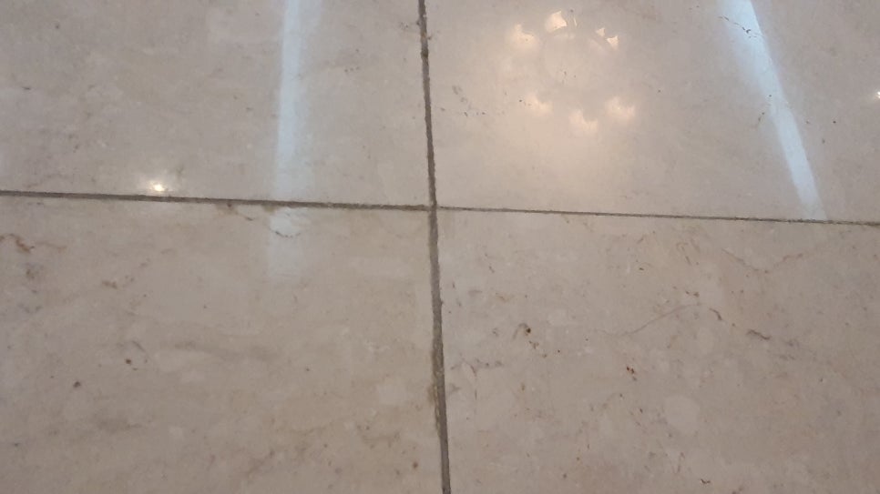 줄눈 오염 클로즈업