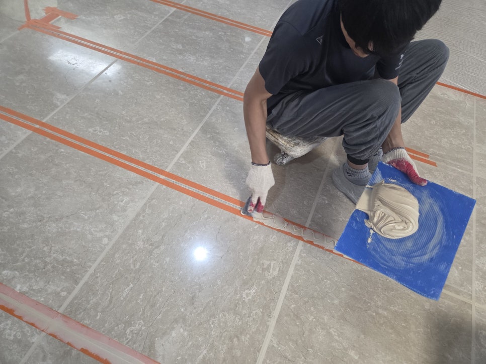 장수동 한별렉스힐 테낙스줄눈시공