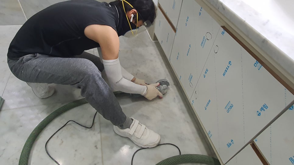 판교원마을 줄눈교체연마광택